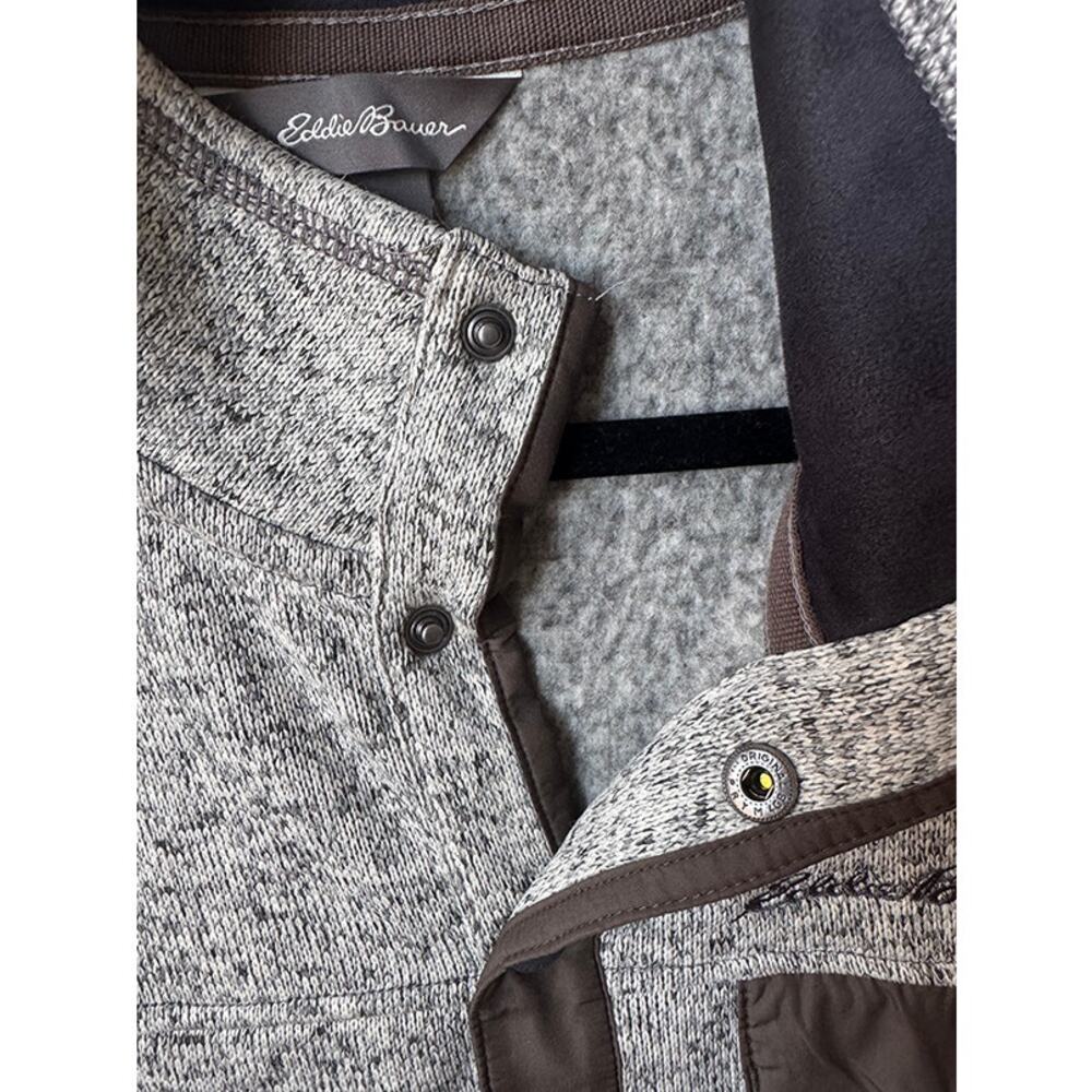Eddie Bauer‎ Grey Convector Snap Pullover Men's L… - image 4